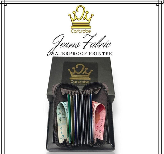 Men’s Jeans Printed Zipper Wallet